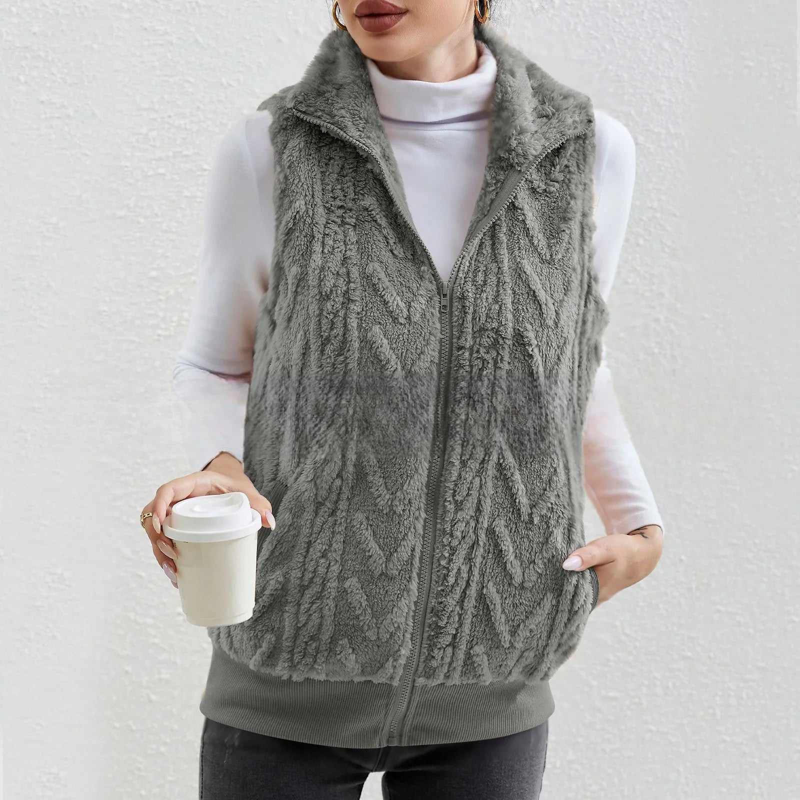 Noa | Gilet en polaire stylé sans manches