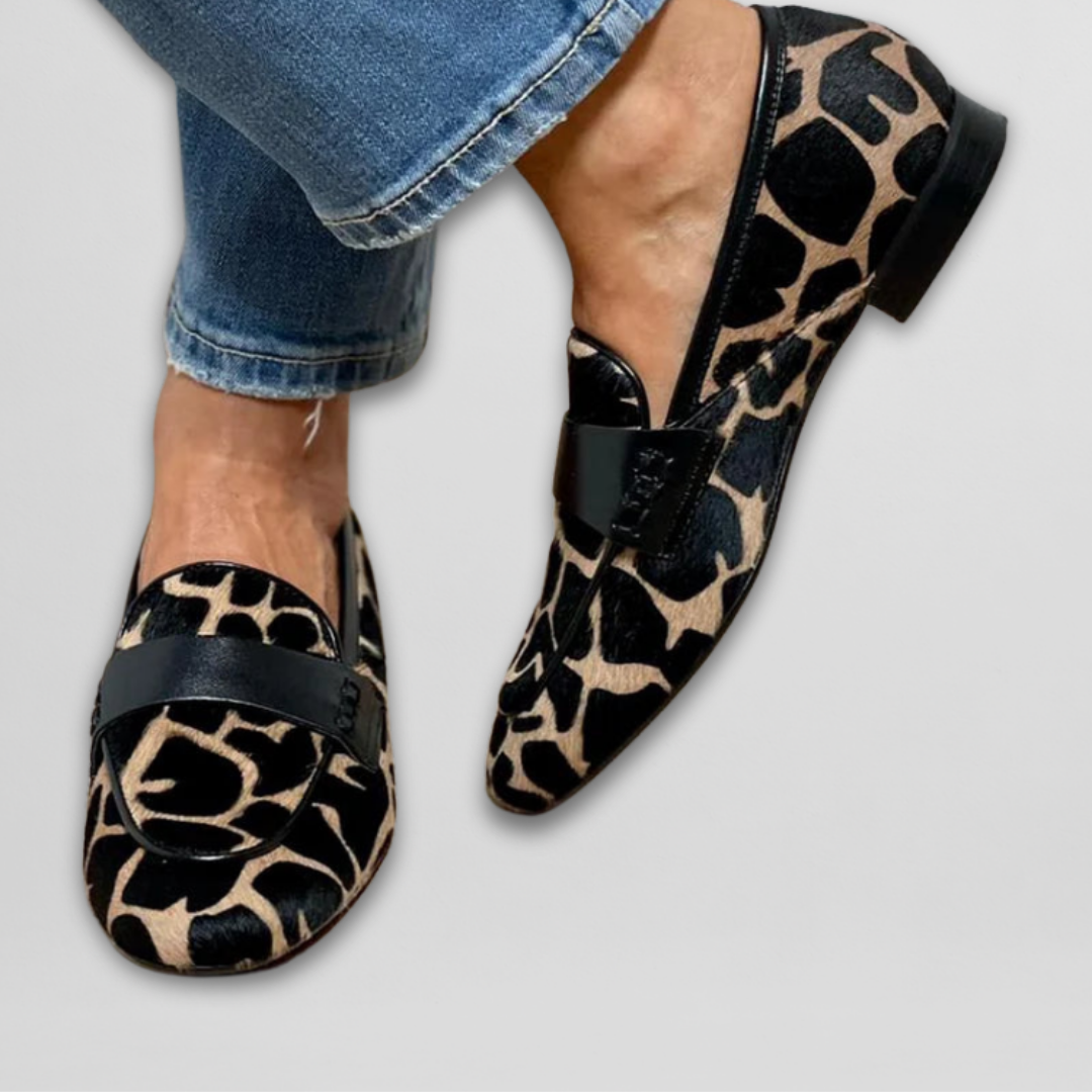 Reine | Mocassins avec Imprimé Animalier